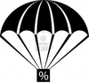 An Illustration With Parachute Percent Image